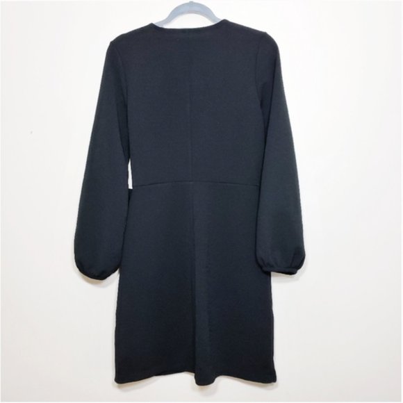 Madewell Long Sleeve Faux Wrap Dress Medium - Picture 6 of 6